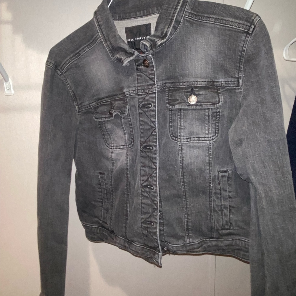 Black jean jacket